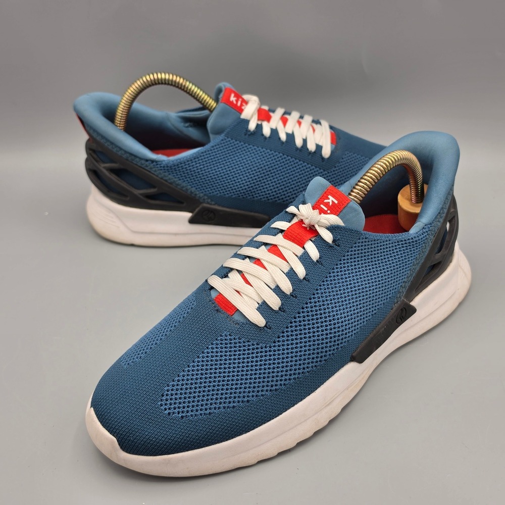 Kizik Sneakers Mens 7.5 Womens 9 Blue Athens Hands-Free Slip On Walking Shoes